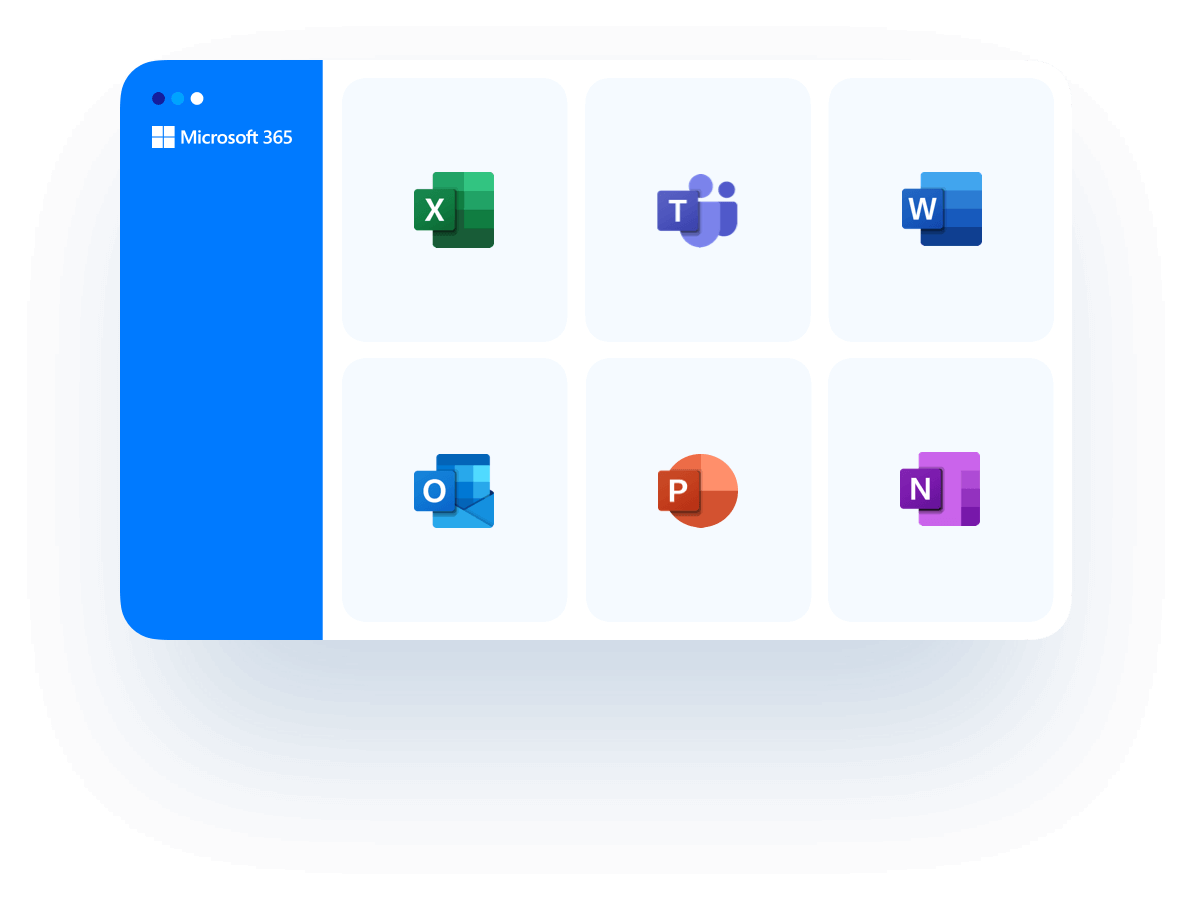 microsoft 365 apps logos