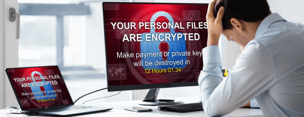 a desperate man - victim of the ransomware
