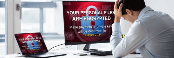 a desperate man - victim of the ransomware