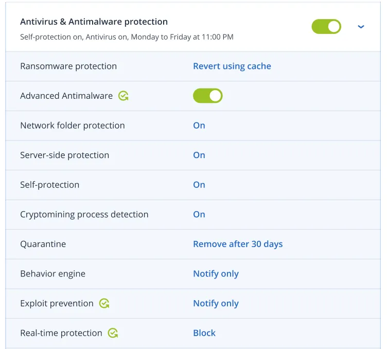 Anti-malware and ransomware protection