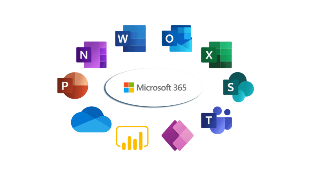 Microsoft 365 apps logos