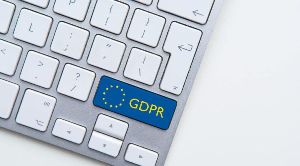 keyboard with a GDPR button