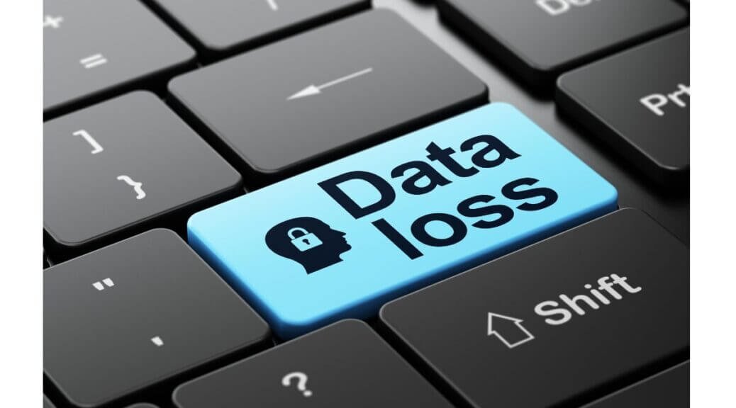closeup image of a keyboard. data loss key