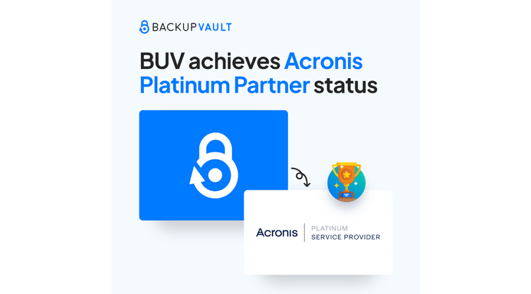 BackupVault Achieves Acronis Platinum Partner Status
