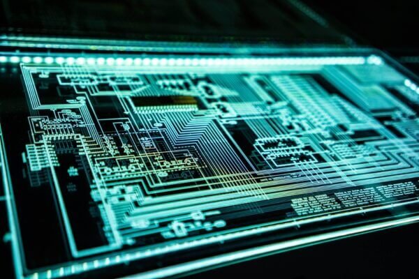 closeup photo of a chip